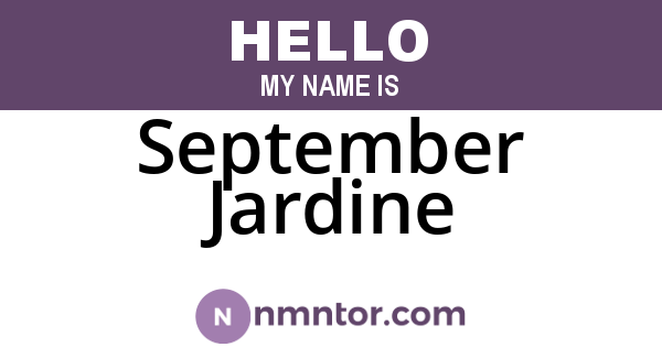 September Jardine