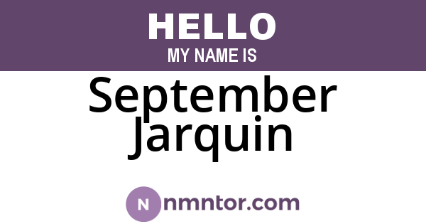 September Jarquin