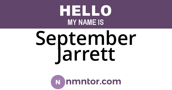 September Jarrett