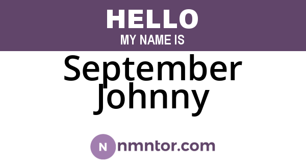 September Johnny