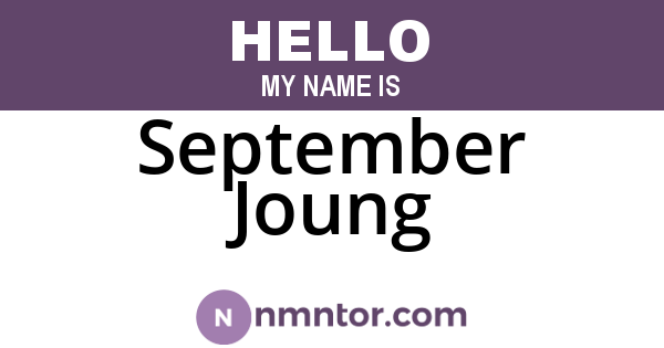 September Joung