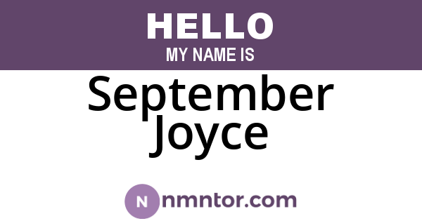 September Joyce