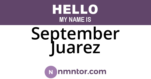 September Juarez