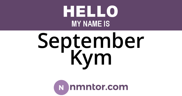 September Kym