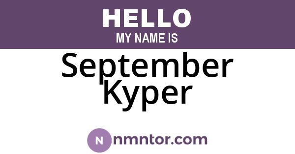 September Kyper