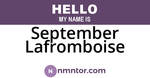 September Lafromboise