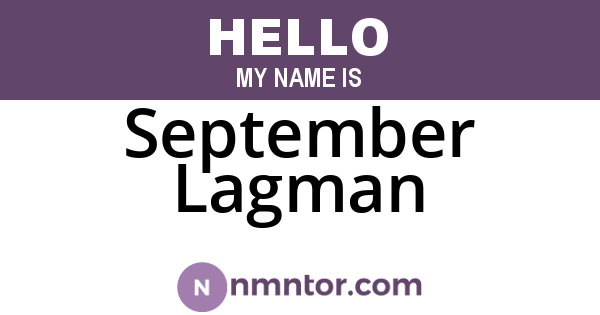 September Lagman