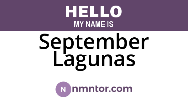 September Lagunas