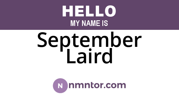 September Laird