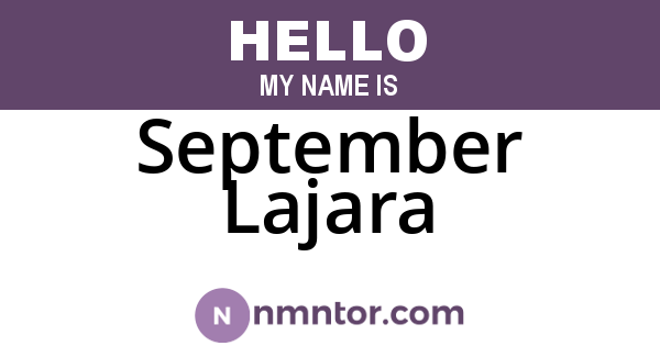 September Lajara