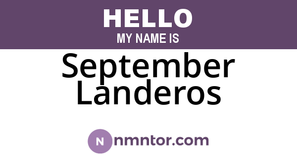 September Landeros