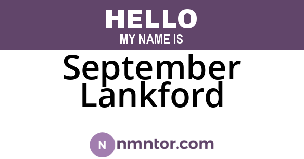 September Lankford
