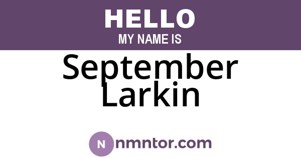 September Larkin