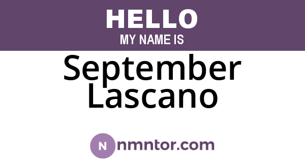 September Lascano