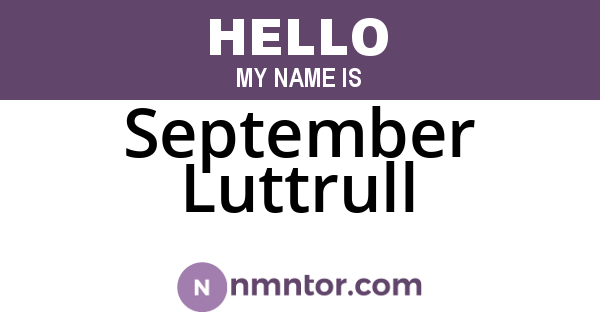 September Luttrull