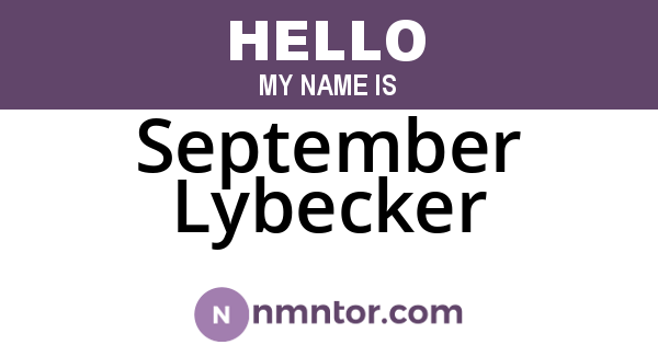 September Lybecker
