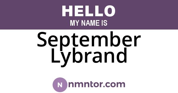 September Lybrand