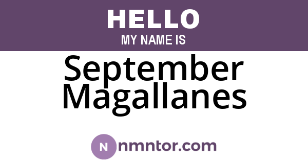 September Magallanes