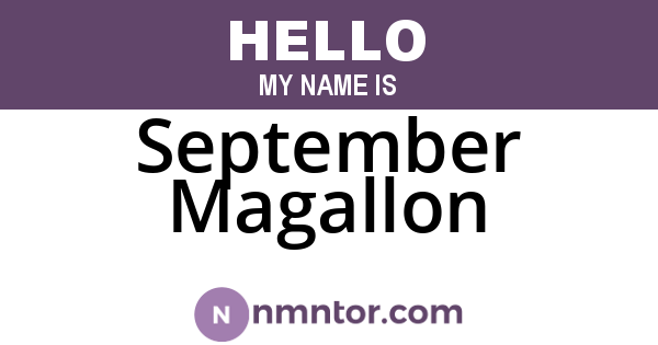 September Magallon