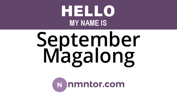 September Magalong