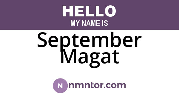 September Magat
