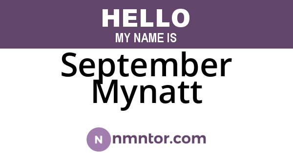September Mynatt