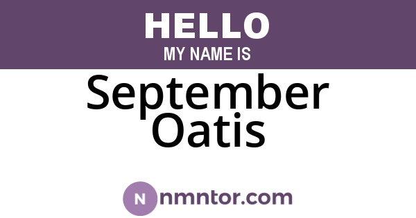 September Oatis