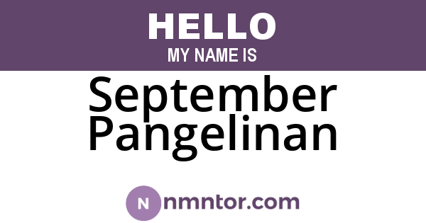 September Pangelinan