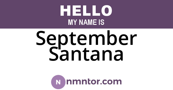 September Santana