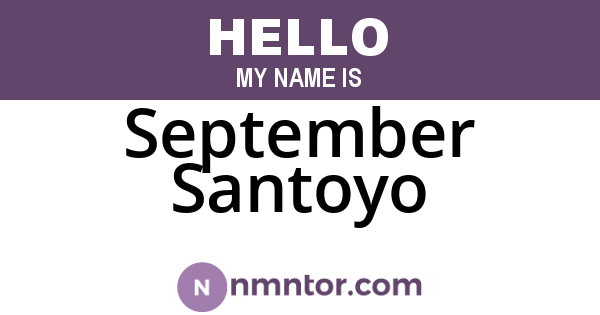 September Santoyo