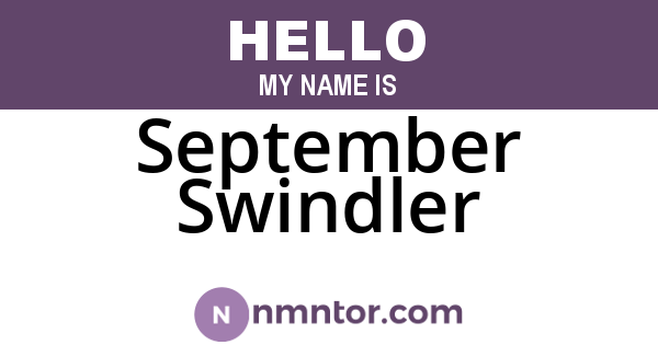 September Swindler