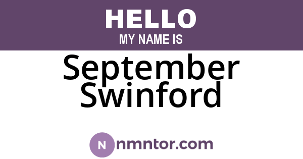 September Swinford