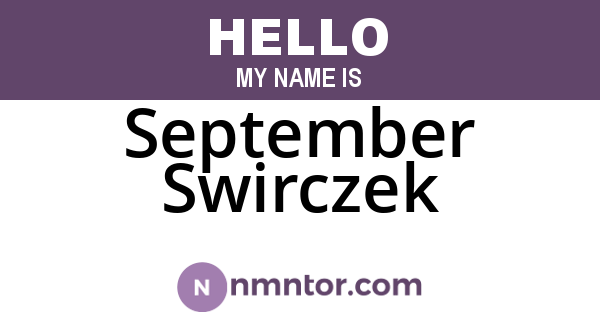 September Swirczek