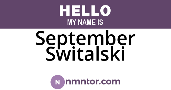 September Switalski