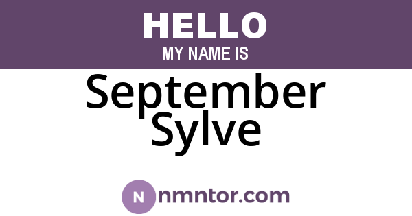 September Sylve