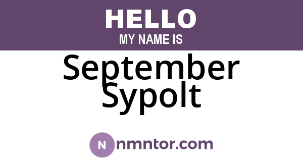 September Sypolt
