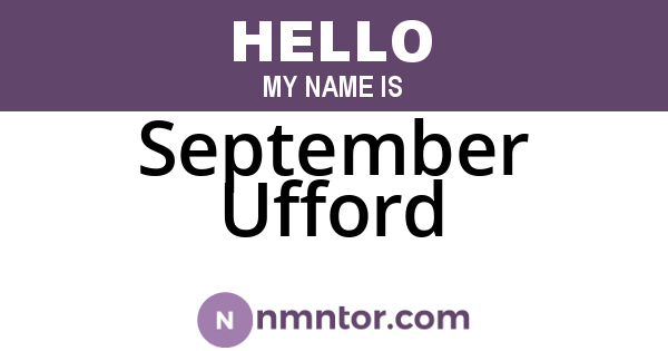 September Ufford