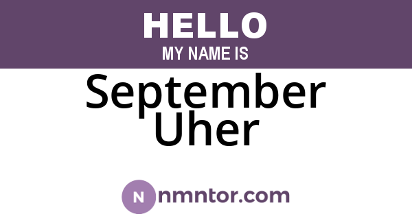 September Uher