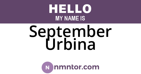 September Urbina