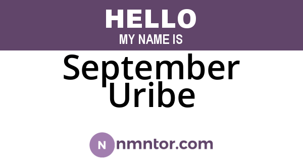 September Uribe