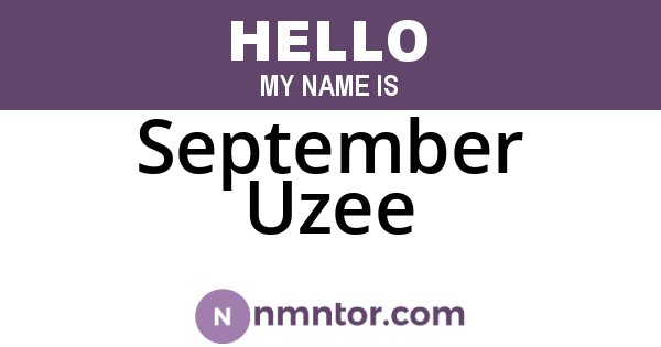 September Uzee