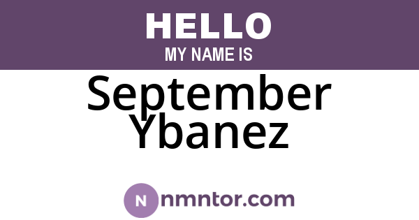 September Ybanez