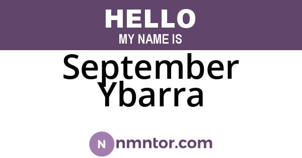 September Ybarra
