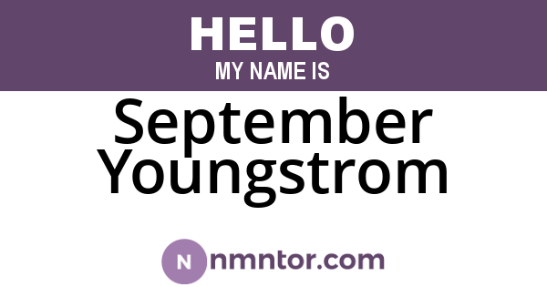 September Youngstrom