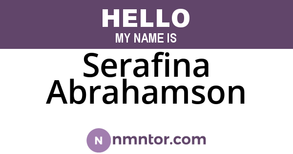 Serafina Abrahamson