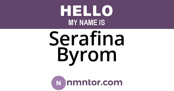 Serafina Byrom