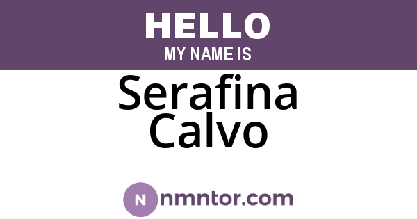 Serafina Calvo