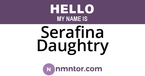 Serafina Daughtry
