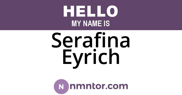 Serafina Eyrich