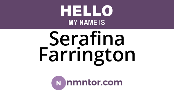 Serafina Farrington